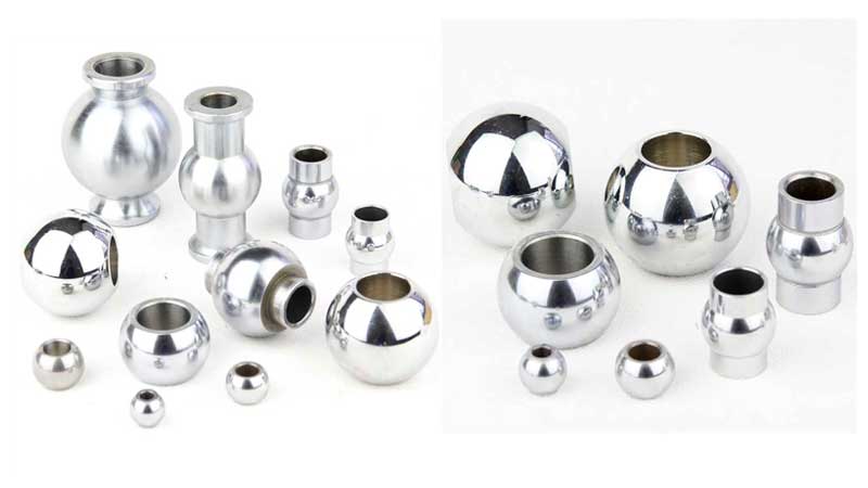Johnny Joint balls made of 52100 bearing steel and chromoly 4130 with polished hard chrome finish