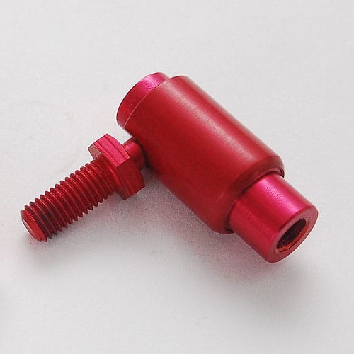Red aluminum quick release ball joint