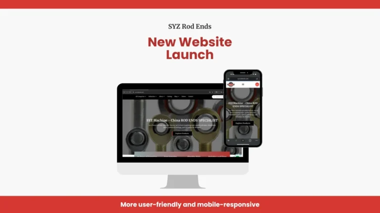 SYZ Rod Ends New Website Launch