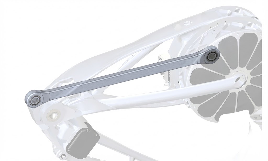 Linkage design between the knee joint and the hip rolling joint - internal thigh structure