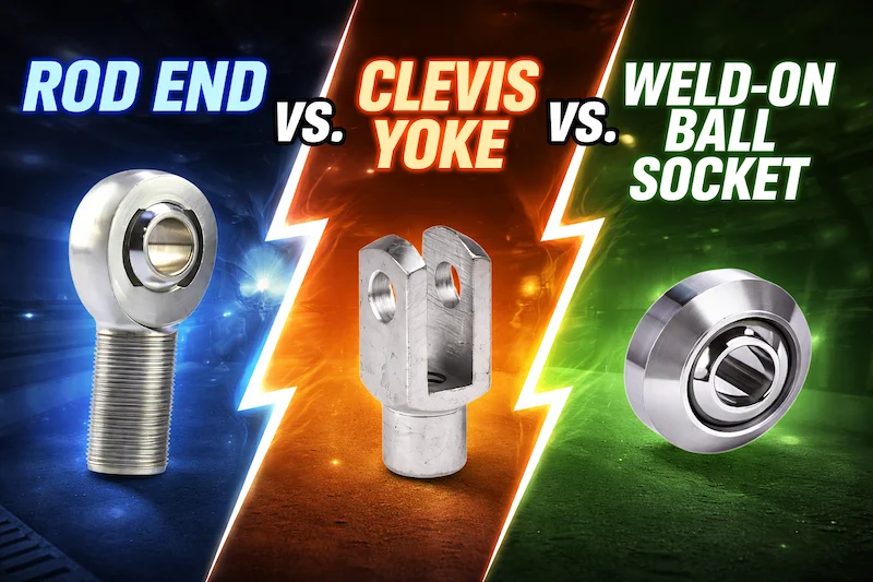 Rod End vs. Clevis Yoke vs. Weld-On Socket