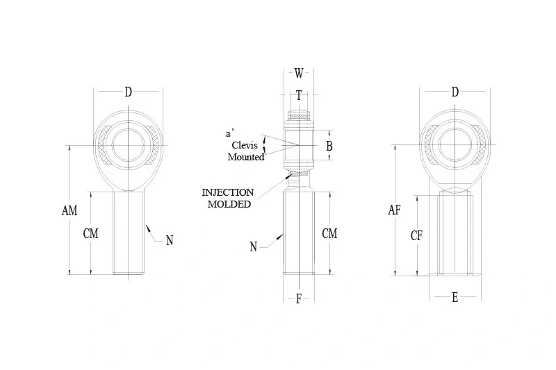 AM AF 系列铝合金 Rod End 细节图