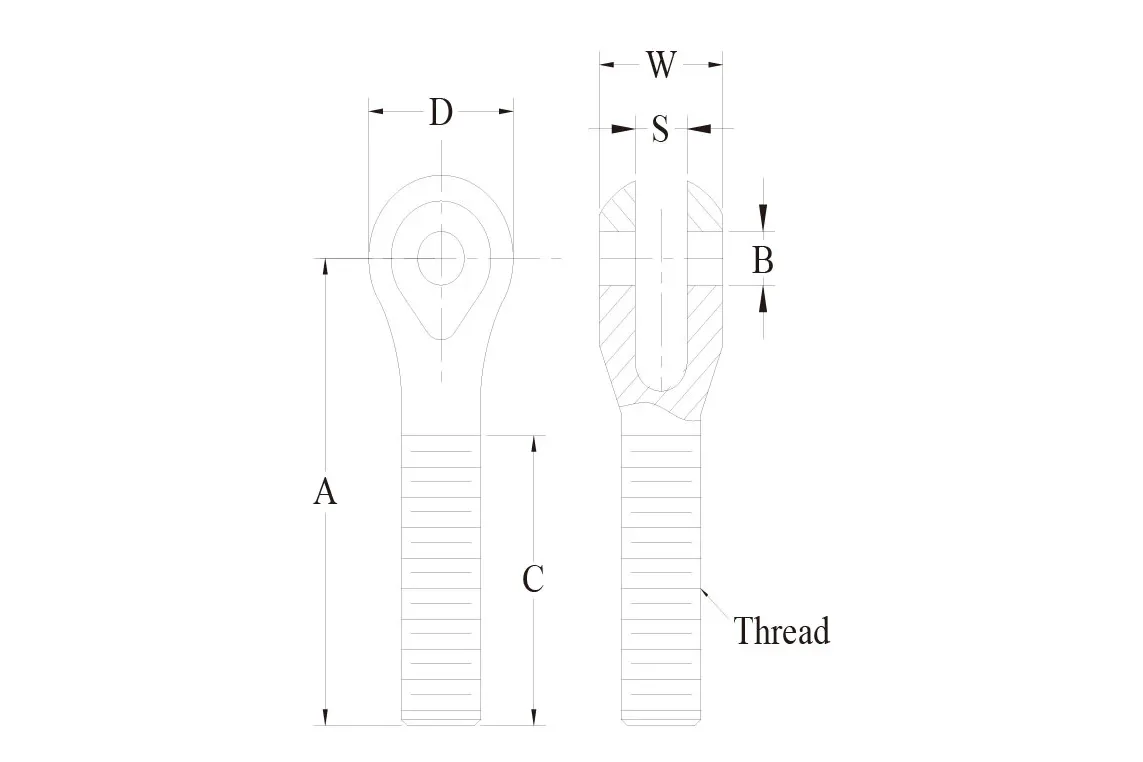 CR CL Clevis 技术图纸