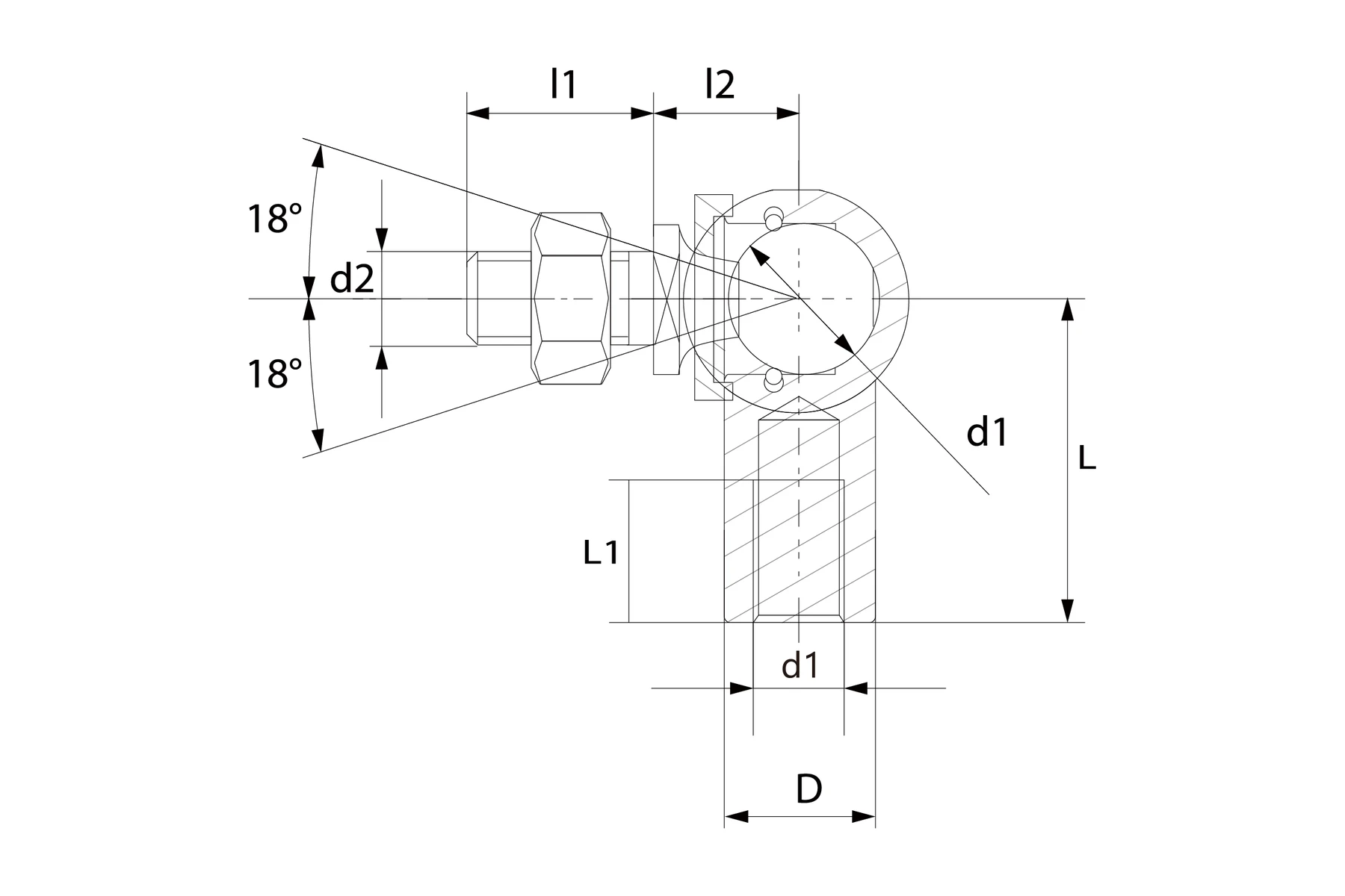 CS 系列公制小型 Ball Joint 技术图纸