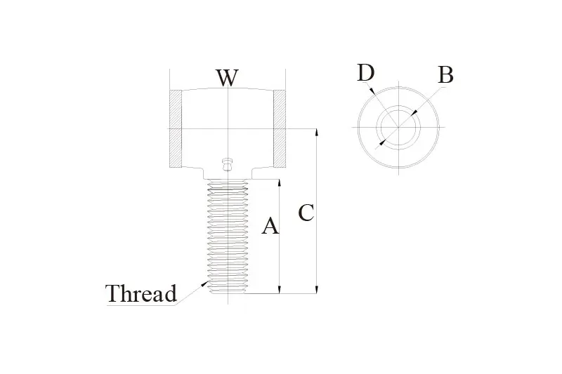 Forged Poly Bushing 锻造聚氨酯衬套技术图纸