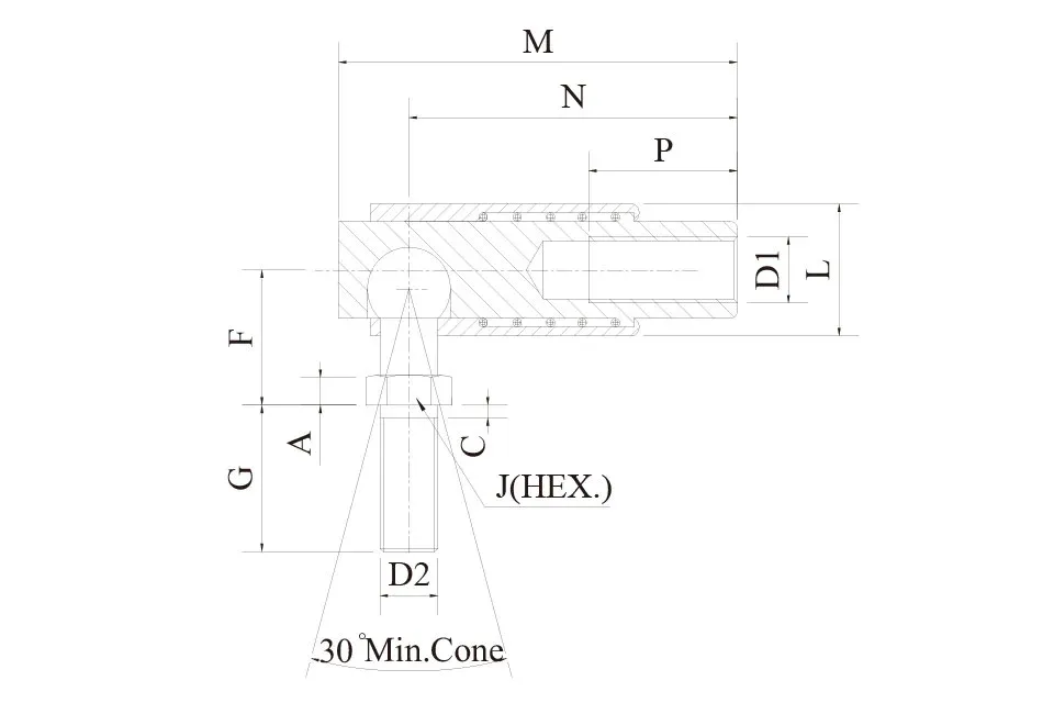 QD 系列快拆式 Ball Joint 技术图纸