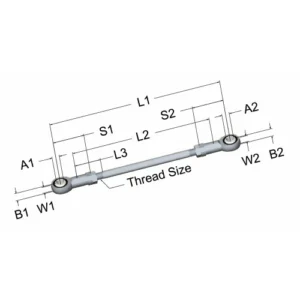 lcr-079-linkage-connecting-rod-23-00-in-3-8-24-rh-lh-thread-3-8-in-bores-nylon-race
